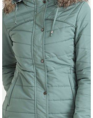 Women Quilted  Jacket Mint